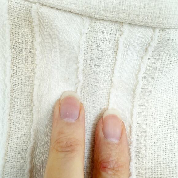 En Saison Laurent Midi Dress Cream Textured High Low Sleeveless Women's Large - Picture 14 of 16